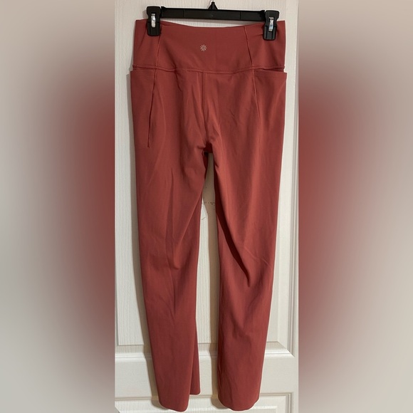 Athleta Transcend Stash Straight Leg High Waist Slit Pockets Leggings Size Large - Picture 9 of 13